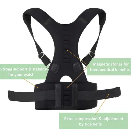 Posture Corrector Support Magnetic Back Shoulder Brace Belt Band For Soin de la Peau et des Cheveux/Vêtements adultes et enfants/pièces et accessoire Froid et Climatisation