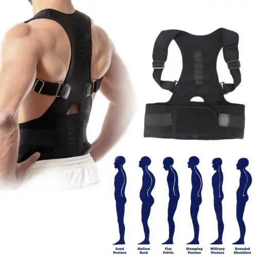 Posture Corrector Support Magnetic Back Shoulder Brace Belt Band For Soin de la Peau et des Cheveux/Vêtements adultes et enfants/pièces et accessoire Froid et Climatisation