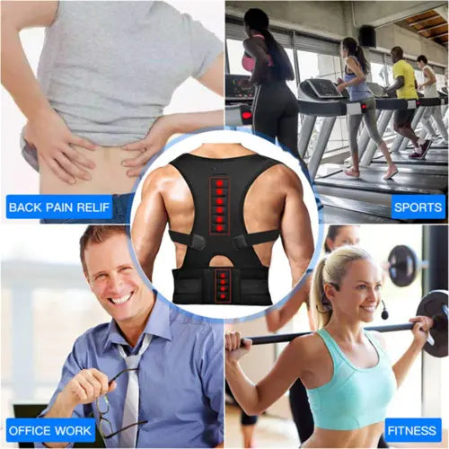 Posture Corrector Support Magnetic Back Shoulder Brace Belt Band For Soin de la Peau et des Cheveux/Vêtements adultes et enfants/pièces et accessoire Froid et Climatisation